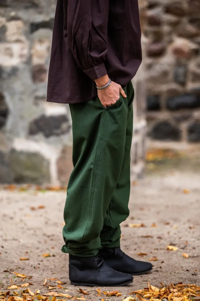 Store Leonardo Carbone Weiche Mittelalter Hose "Linhart" mit Bundschnürung