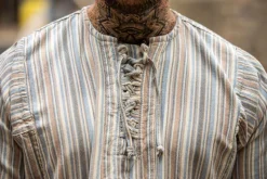 Fashion Leonardo Carbone Weiches Bauernhemd 