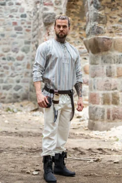 Fashion Leonardo Carbone Weiches Bauernhemd 