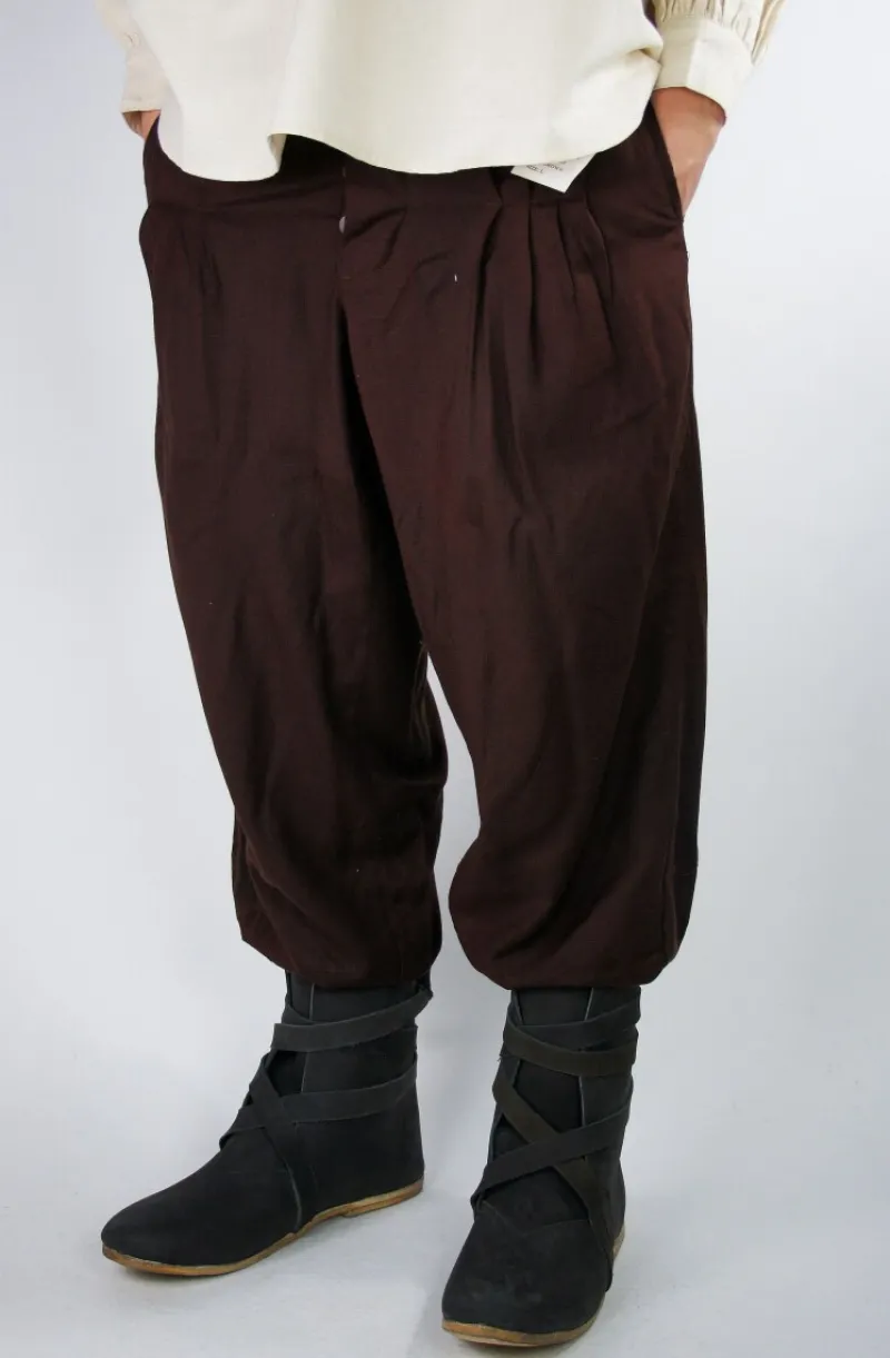 Store Leonardo Carbone Weite Mittelalter-Hose "Eckart" Braun