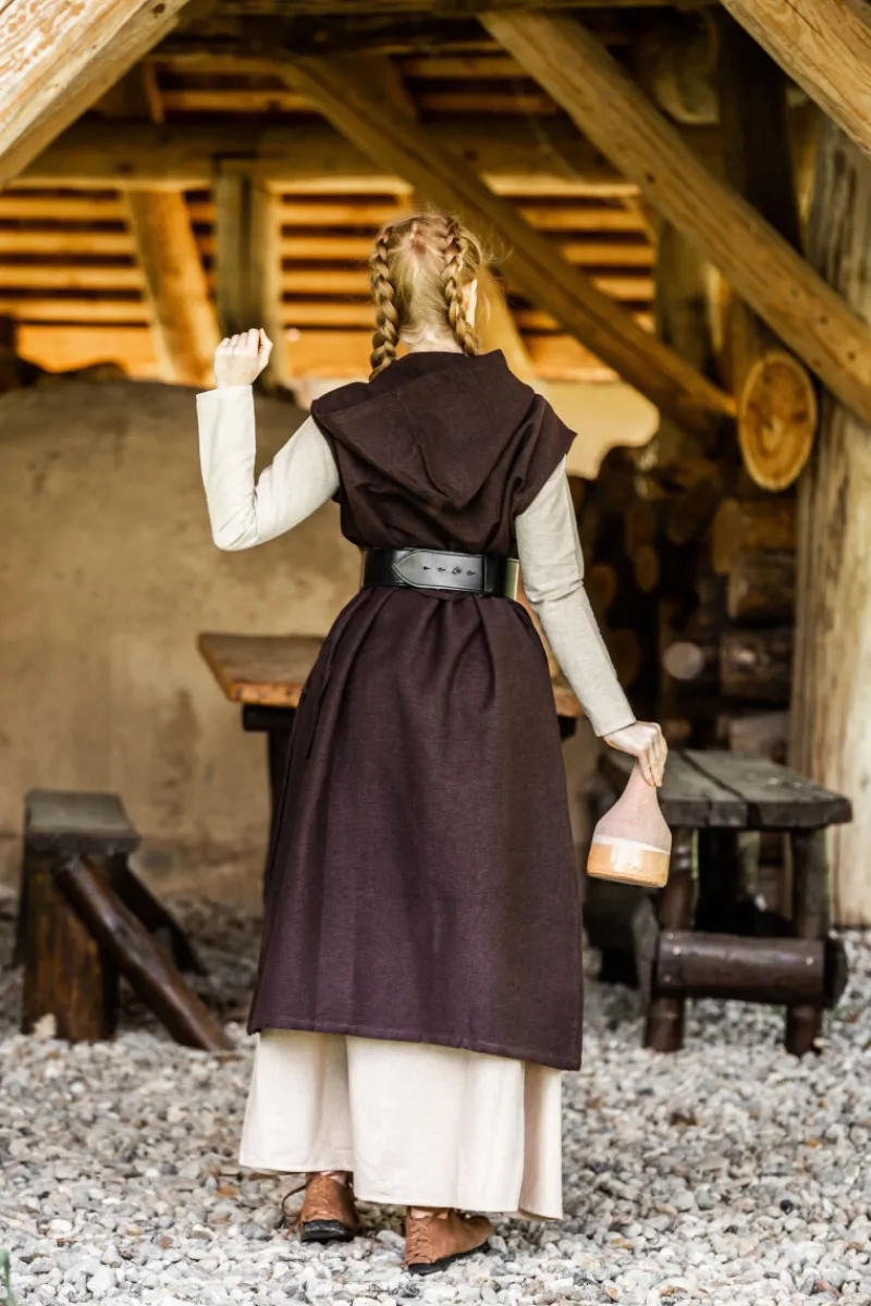 Outlet Leonardo Carbone Wickelkleid "Gerlin" Dunkelbraun