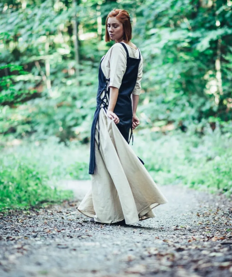 Online Leonardo Carbone Wikinger Überkleid "Aleiga" Schwarz