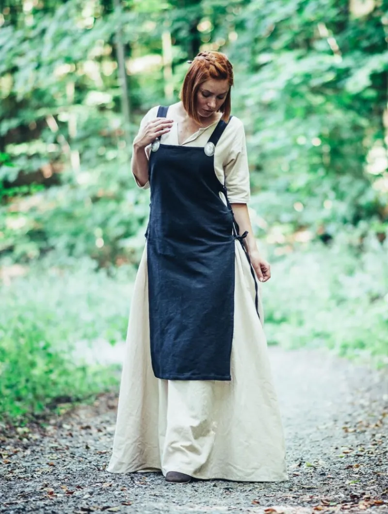 Online Leonardo Carbone Wikinger Überkleid "Aleiga" Schwarz