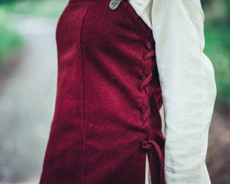 Shop Leonardo Carbone Wikinger Überkleid aus Wolle "Aila" Rot