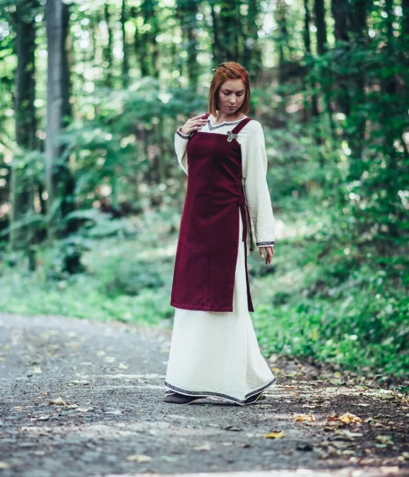 Shop Leonardo Carbone Wikinger Überkleid aus Wolle "Aila" Rot