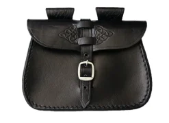 Best Leonardo Carbone Wikinger Gürteltasche "Alba" Schwarz