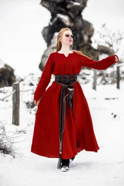 Hot Leonardo Carbone Wikinger Kleid 100% Leinen 