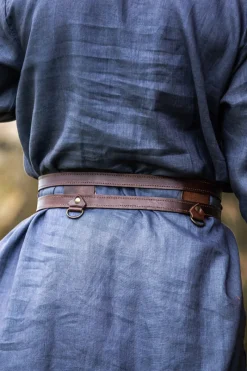 Cheap Leonardo Carbone Wikinger Leder Doppelgürtel 