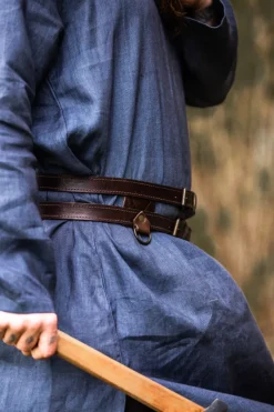 Cheap Leonardo Carbone Wikinger Leder Doppelgürtel 