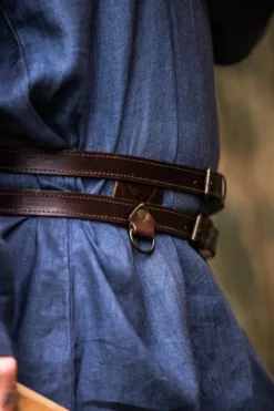 Cheap Leonardo Carbone Wikinger Leder Doppelgürtel 