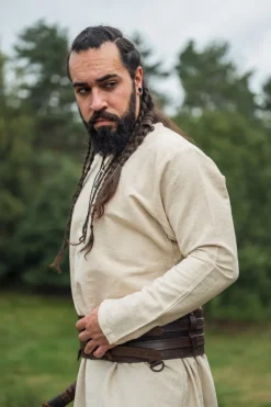 Fashion Leonardo Carbone Wikinger Leinentunika 
