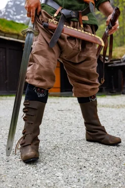 Online Leonardo Carbone Wikinger Rushose Leinen "Wodan" Braun
