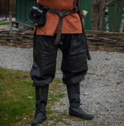 Sale Leonardo Carbone Wikinger Rushose Leinen "Wodan" Schwarz