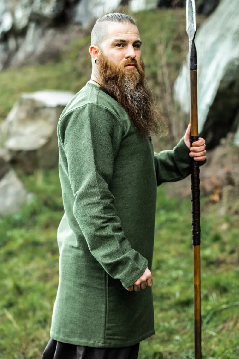 Clearance Leonardo Carbone Wikinger Tunika "Balduin" Grün
