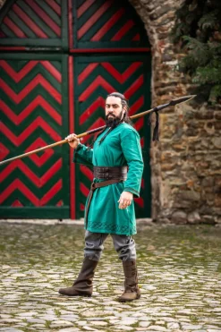 Clearance Leonardo Carbone Wikinger Tunika "Borr"- Grün