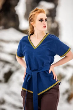 Cheap Leonardo Carbone Wikinger Tunika Damen "Matilda" Blau