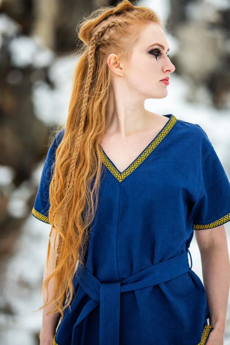 Cheap Leonardo Carbone Wikinger Tunika Damen "Matilda" Blau