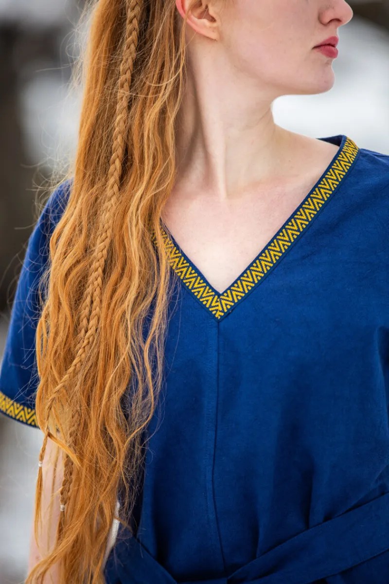 Cheap Leonardo Carbone Wikinger Tunika Damen "Matilda" Blau