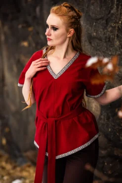 Cheap Leonardo Carbone Wikinger Tunika Damen "Matilda" Rot