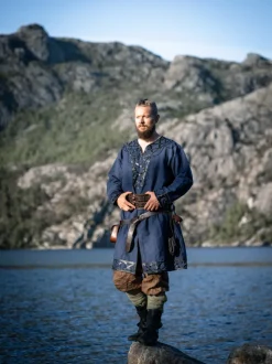 Fashion Leonardo Carbone Wikinger Tunika "Erik" Dunkelblau