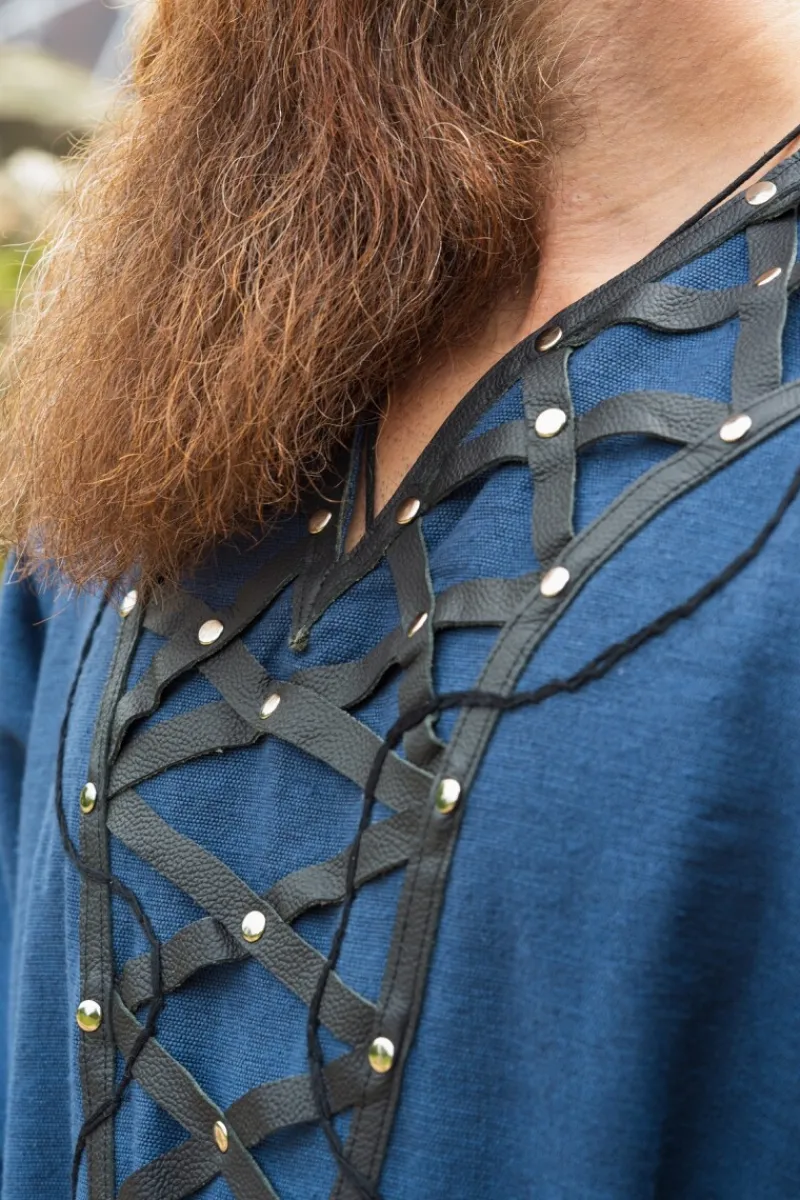 Fashion Leonardo Carbone Wikinger Tunika "Erik" Dunkelblau