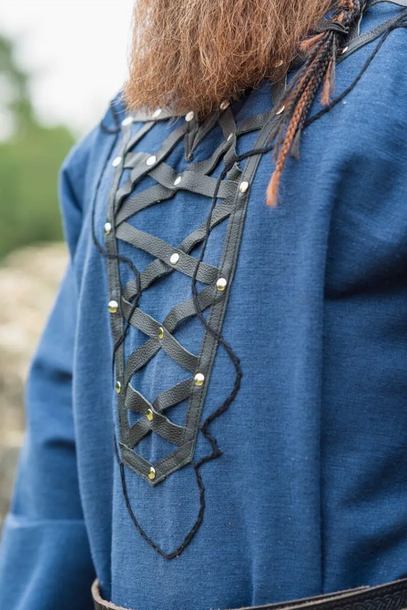 Fashion Leonardo Carbone Wikinger Tunika "Erik" Dunkelblau