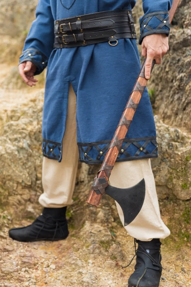 Fashion Leonardo Carbone Wikinger Tunika "Erik" Dunkelblau