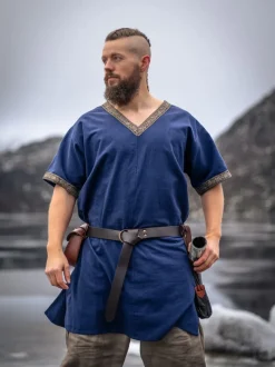Cheap Leonardo Carbone Wikinger Tunika kurzam "Loki" Blau