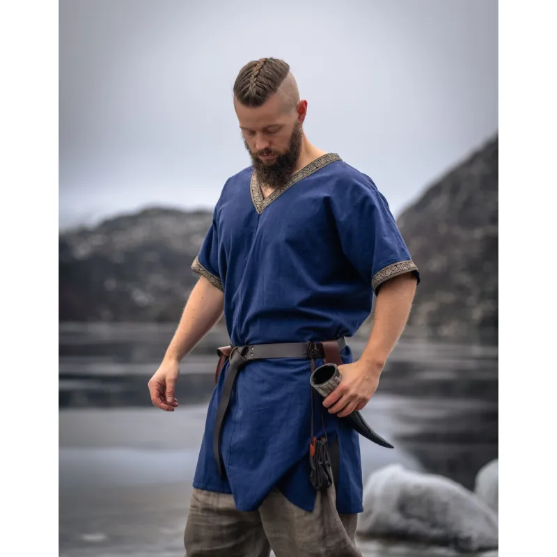 Cheap Leonardo Carbone Wikinger Tunika kurzam "Loki" Blau