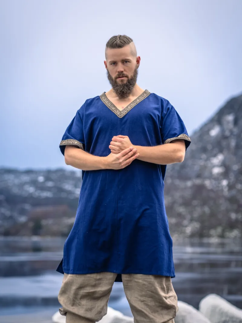 Cheap Leonardo Carbone Wikinger Tunika kurzam "Loki" Blau