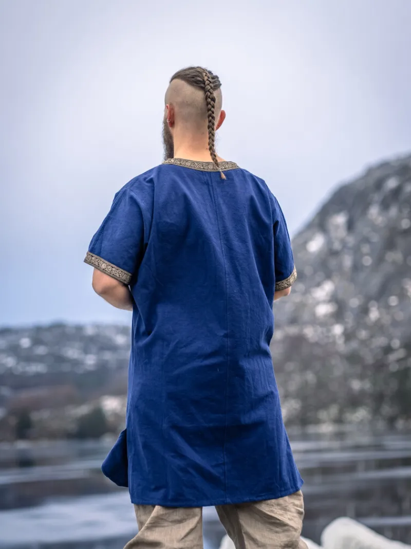 Cheap Leonardo Carbone Wikinger Tunika kurzam "Loki" Blau