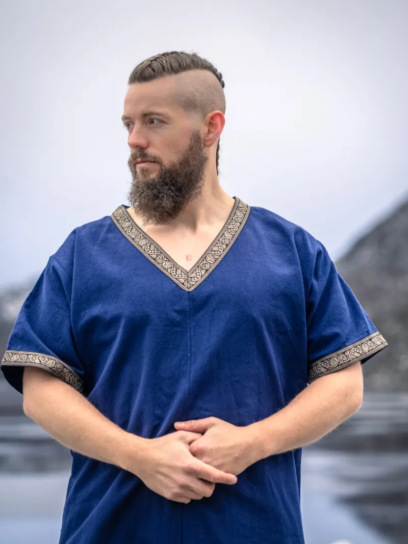 Cheap Leonardo Carbone Wikinger Tunika kurzam "Loki" Blau