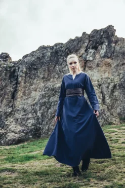 Best Leonardo Carbone Wikinger Unterkleid Baumwolle "Valdis" Midnight Blue