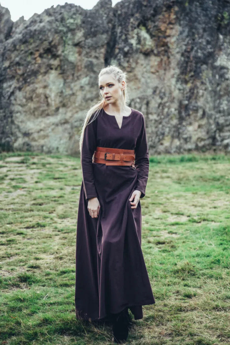 Fashion Leonardo Carbone Wikinger-Gürtel "Ingrid" Cognacbraun Hellbraun