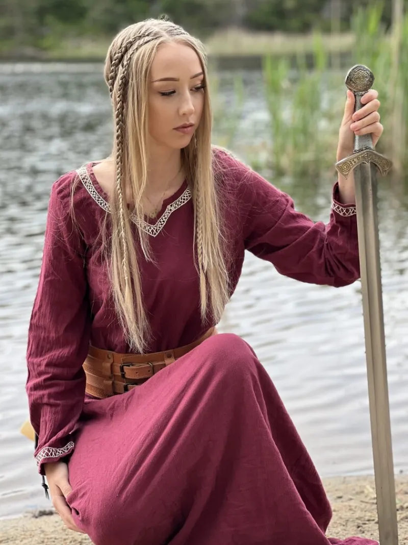 Fashion Leonardo Carbone Wikingerkleid "Brigida" Rot