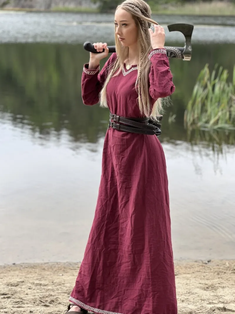 Fashion Leonardo Carbone Wikingerkleid "Brigida" Rot