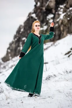 Cheap Leonardo Carbone Wikingerkleid "Freya" Grün