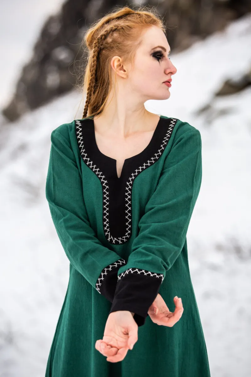 Cheap Leonardo Carbone Wikingerkleid "Freya" Grün