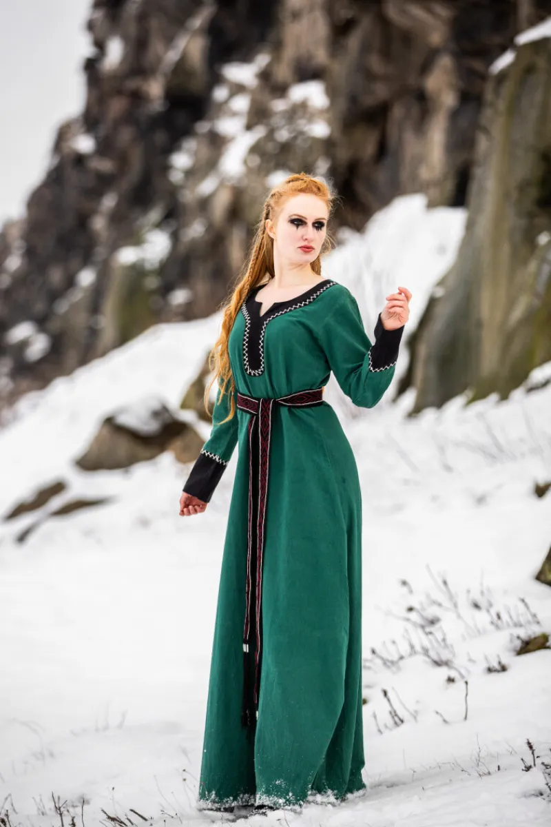 Cheap Leonardo Carbone Wikingerkleid "Freya" Grün