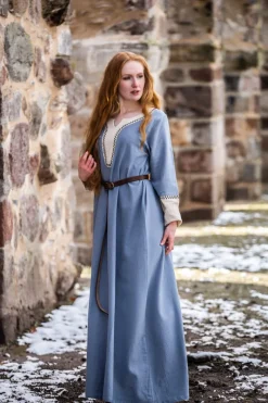 Fashion Leonardo Carbone Wikingerkleid "Freya" Taubenblau
