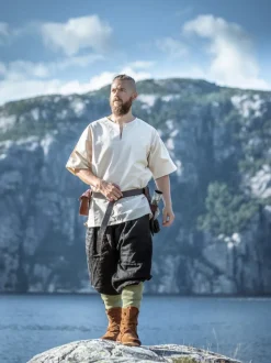 Discount Leonardo Carbone Wikinger-Kurzarmtunika "Olaf" Natur