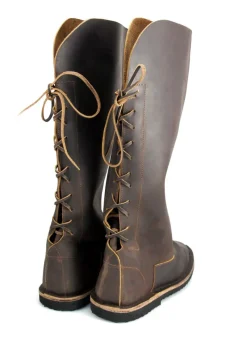 Discount Leonardo Carbone Wikingerstiefel "Tyra" Braun