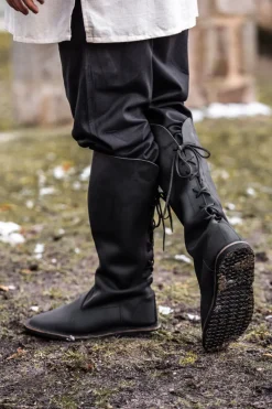 Online Leonardo Carbone Wikingerstiefel "Tyra" Schwarz