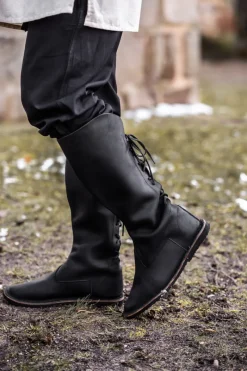 Online Leonardo Carbone Wikingerstiefel "Tyra" Schwarz