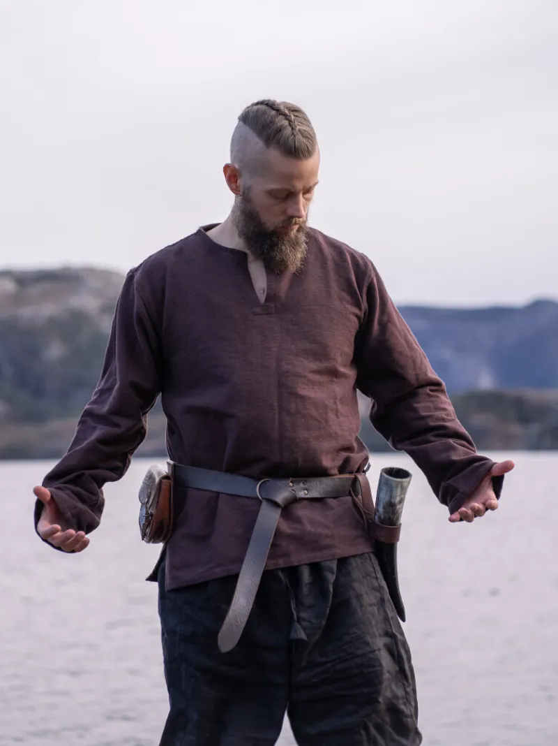 Outlet Leonardo Carbone Wikingertunika "Ivar" Braun