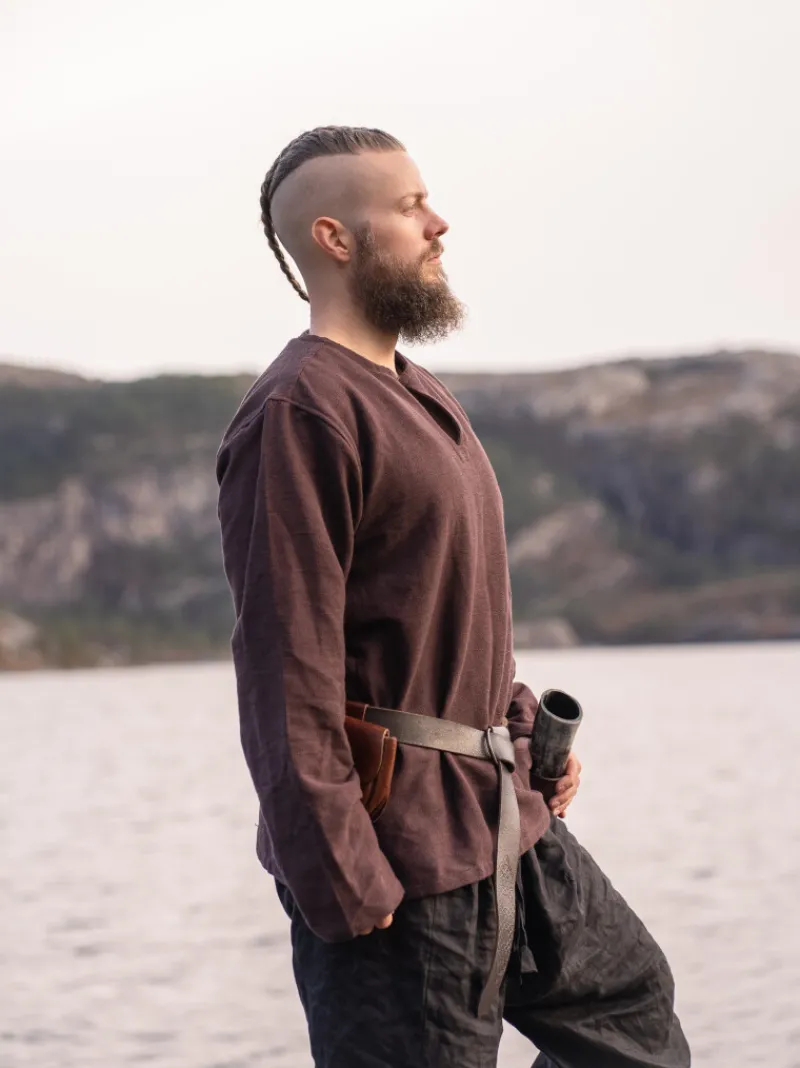 Outlet Leonardo Carbone Wikingertunika "Ivar" Braun