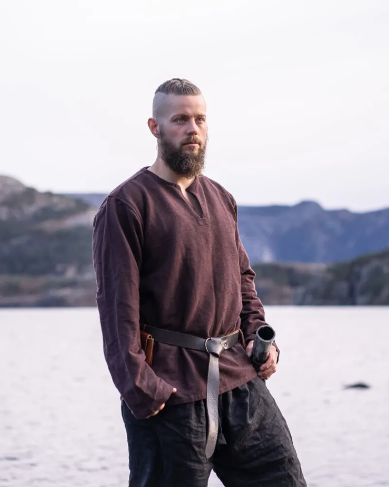 Outlet Leonardo Carbone Wikingertunika "Ivar" Braun