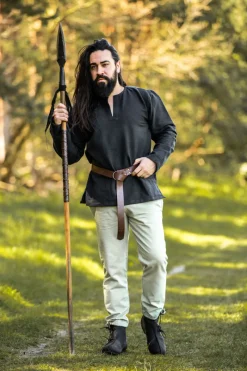 Store Leonardo Carbone Wikingertunika "Ivar" Schwarz