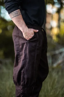 Hot Leonardo Carbone Wikinger-Wollhose "Jorgen" Braun