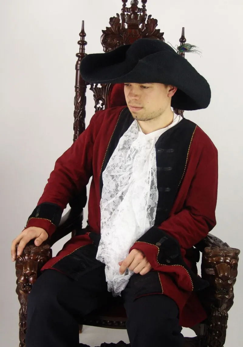 Online Leonardo Carbone Wollfilzhut mit Feder "Pieter" Schwarz